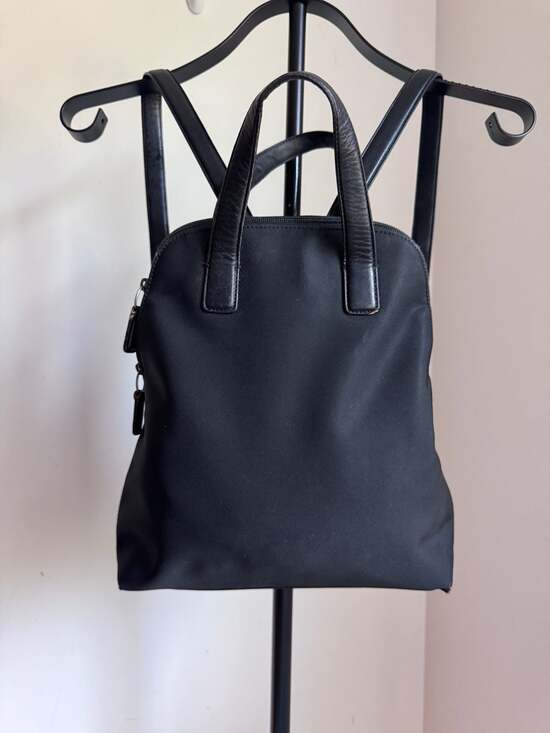 Coach Handbags - Vintage Coach Black Nylon Leather Trim Mini Backpack Bag No. 9K-7404 Y2K